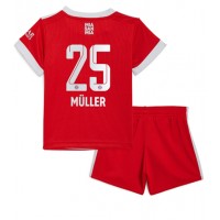 Bayern Munich Thomas Muller #25 Fußballbekleidung Heimtrikot Kinder 2022-23 Kurzarm (+ kurze hosen)